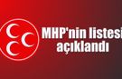 İşte MHP'nin milletvekili adayları