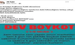 Esnaftan boykot çağrısı