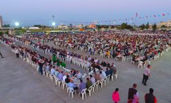 Aksu halkı iftarda bir araya geldi