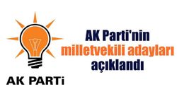 AK Parti'nin listesi açıklandı
