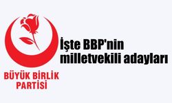 BBP'nin milletvekili adayları açıklandı