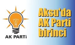 Aksu’da AK Parti birinci