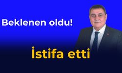 İstifa etti