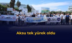 Aksu tek yürek oldu