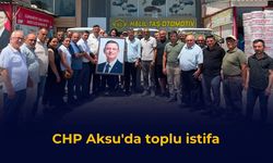CHP Aksu'da toplu istifa
