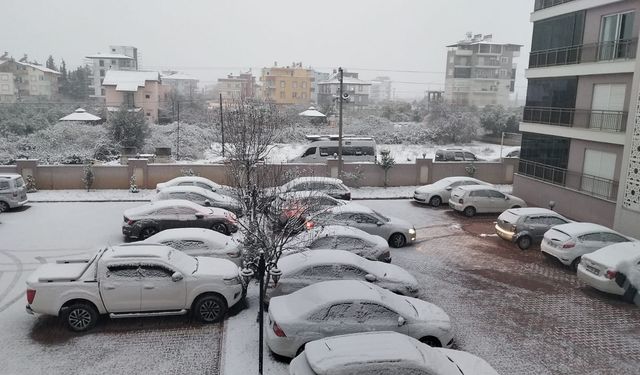 Antalya'da kar sevinci