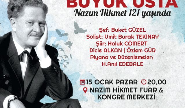 Nazım Hikmet şiirlerle anılacak