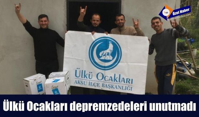 Depremzedelere Ramazan desteği