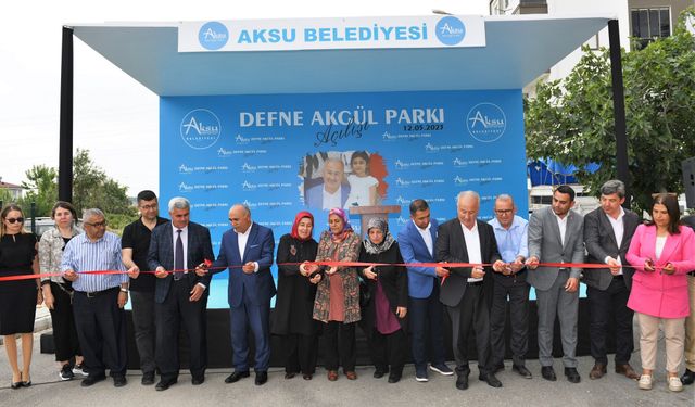 Defne Akgül Parkı açıldı