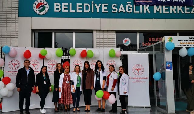 Kepez’de Aşı Haftası etkinliği