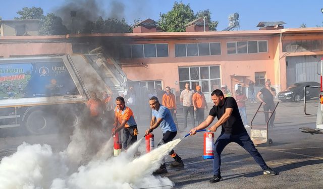 Muratpaşa’da yangın tatbikatı