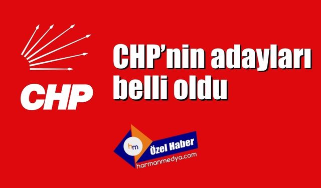 CHP'nin listesi açıklandı