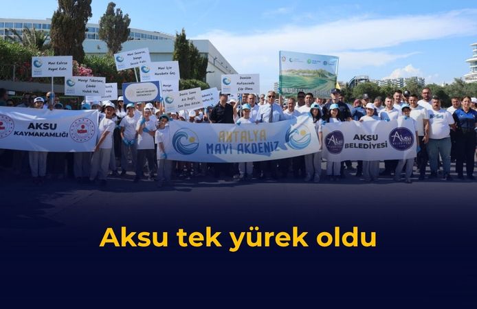 Aksu tek yürek oldu