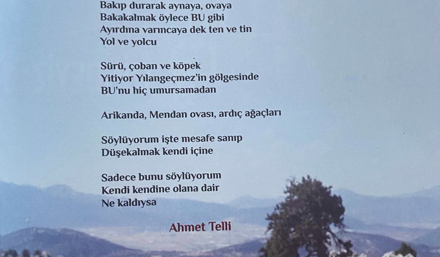 Ahmet Telli’nin Antalya şiiri ilk kez yayımlandı