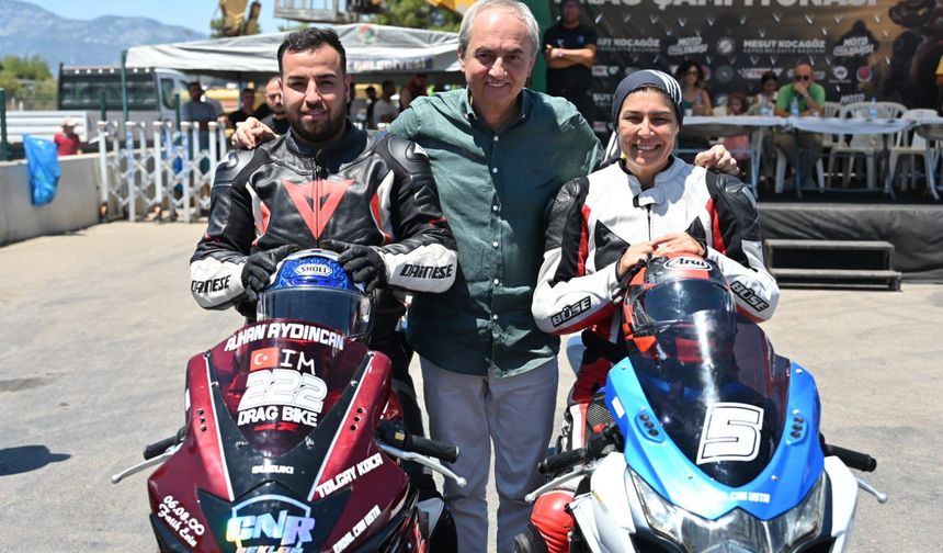 Kepez’de Motodrag rüzgarı esti